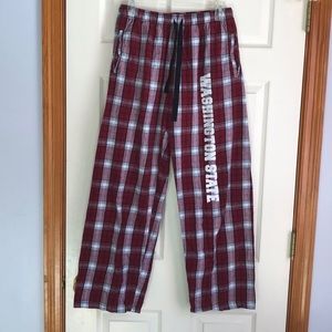 Washington State University Plaid Sweatpants